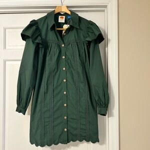 Anthropologie Green Farm Rio Dress